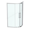 Ideal Standard i.life 1200mm x 800mm offset Quadrant Enclosure w/ IdealClean Clear Glass - Bright Silver Finish