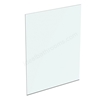 Ideal Standard 1600mm Dual Access Wetroom Panel w/ IdealClean Clear Glass - Bright Silver Finish