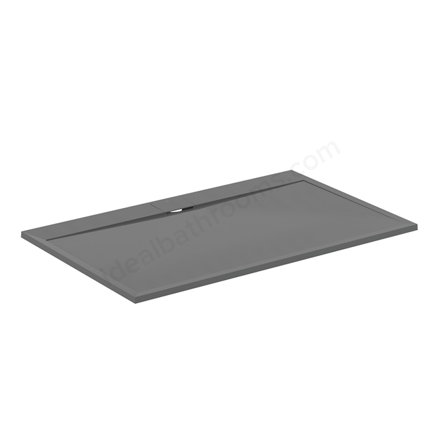 Ideal Standard i.life Ultra Flat 1600mm x 1000mm Shower Tray - Concrete Grey