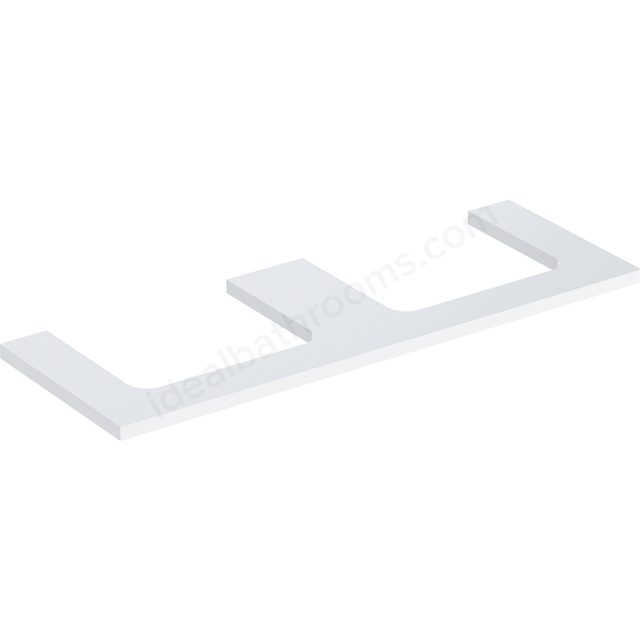 Geberit One Double Cut-out 1350mm Washtop - Gloss White