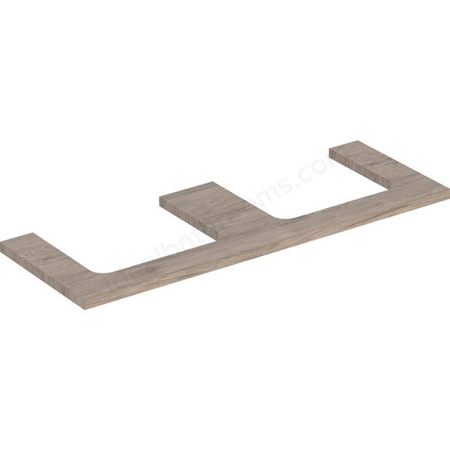 Geberit One Double Cut-out 1350mm Washtop - Hickory
