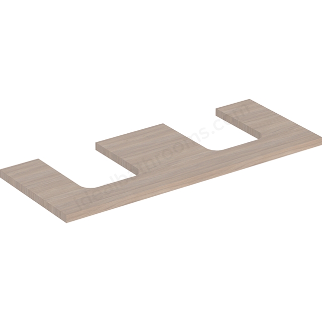 Geberit One Double Cut-out 1200mm Washtop - Oak/Hickory