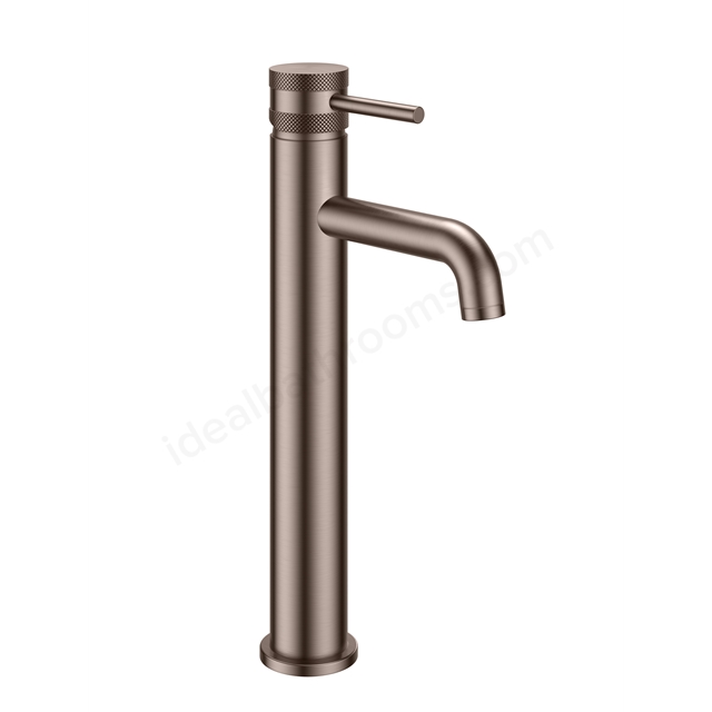 Scudo Core Tall Deck Mounted 1 Handle Mono Mixer - Brushed Bronze