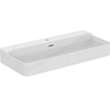 Atelier Conca 100cm 1 taphole washbasin with overflow; white