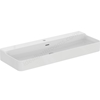 Atelier Conca 120cm 1 taphole washbasin with overflow; ground; white