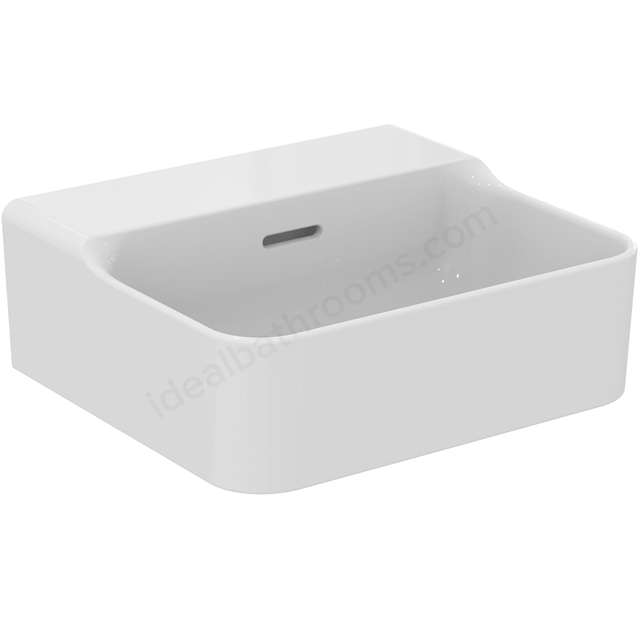Atelier Conca 40cm no taphole handrinse basin with overflow; ground; white