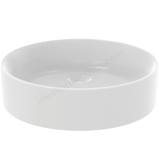 Atelier Conca 45cm vessel washbasin; round; silk white