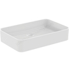 Atelier Conca 60cm vessel washbasin; rectangle; silk white