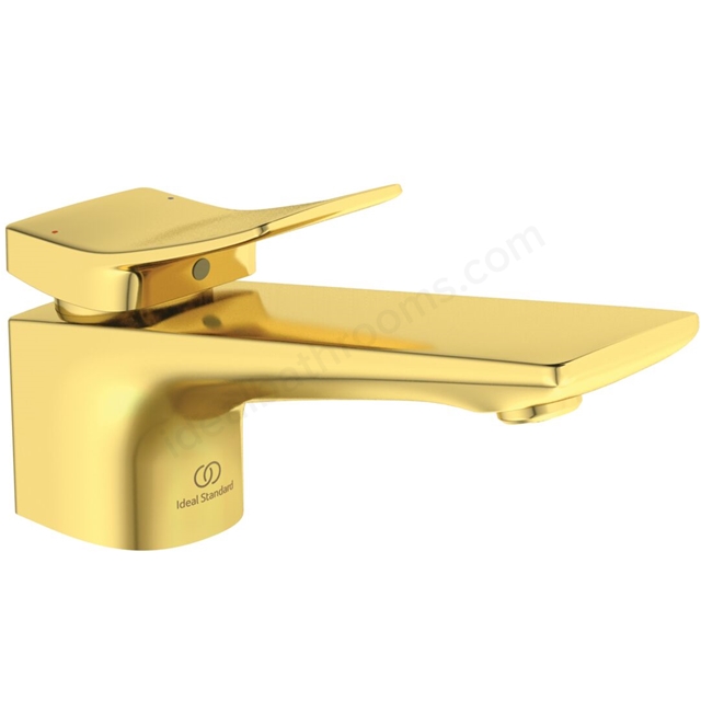 Atelier Conca single lever basin mixer; brushed gold