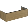 Atelier Conca 120cm wall hung vanity unit with 1 drawer; light oak
