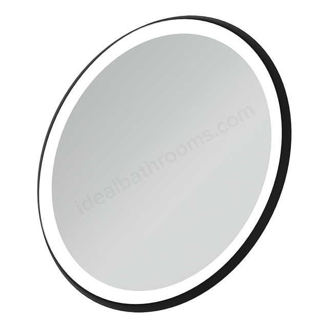 Atelier Conca 650mm Round Metal Frame Mirror - Black