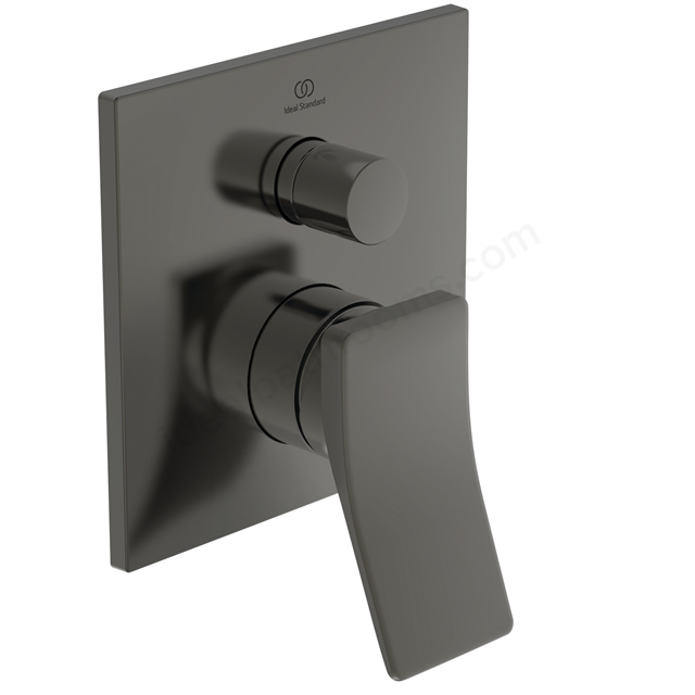 Atelier Conca single lever built-in shower mixer with diverter; magnetic grey
