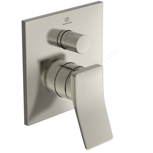 Atelier Conca single lever built-in shower mixer with diverter; silver storm