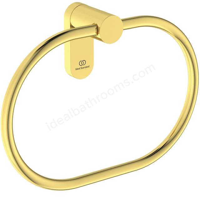 Atelier Towel ring; round; brushed gold