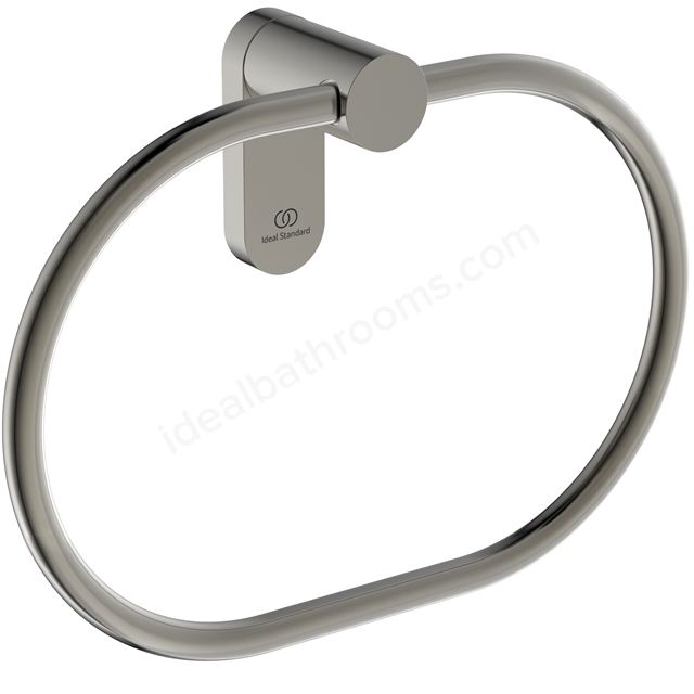 Atelier Towel ring; round; silver storm