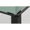 Kinewall Outgoing L Profile in Black For mounting an outgoing/open angle