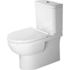 Duravit No.1 Close coupled toilet pan; white; rimless (without cistern); floorstanding