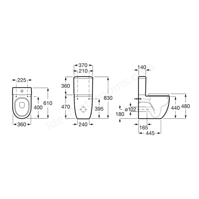 Inodoro wc Meridian Comfort - 34224C00U