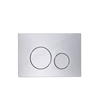 Tavistock Circle Button Dual Flush Plate - Chrome