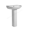 Tavistock Orbit 555mm Pedestal Basin; 1 Tap Hole - White