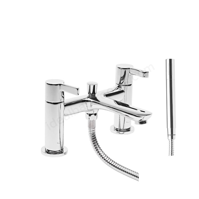 Tavistock Revive 2 Tap Hole Deck Mounted Bath Shower Mixer - Chrome