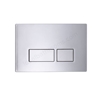 Tavistock Square Button Dual Flush Plate - Chrome