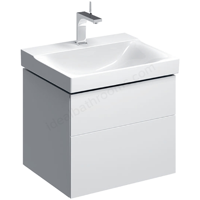 Geberit Xeno2 600mm Washbasin Unit 2 Drw White