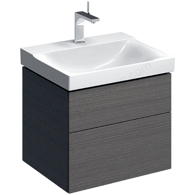 Geberit Xeno2 600mm Washbasin Unit 2 Drw Scu Grey