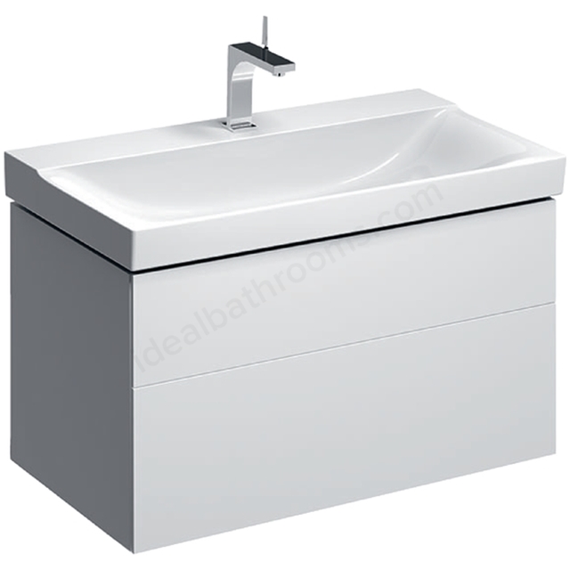 Geberit Xeno2 900mm Washbasin Unit 2 Drw White