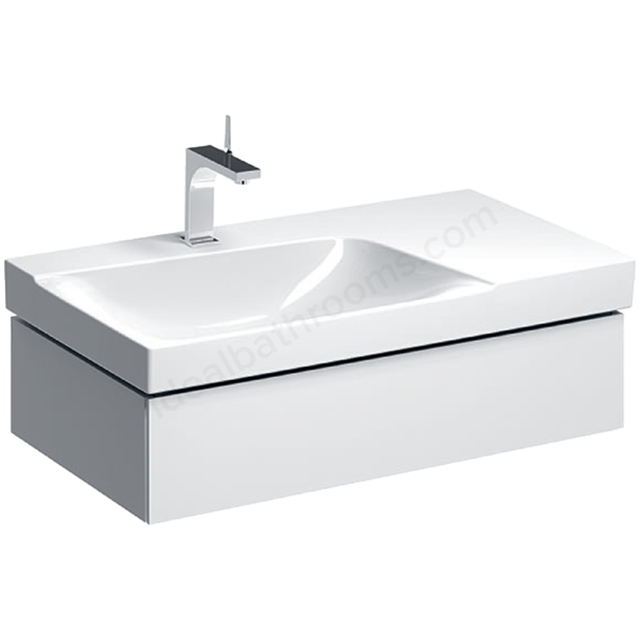 Geberit Xeno2 900mm Basin Unit 1 Drw LH White