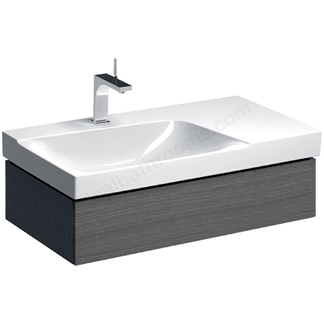 Geberit Xeno2 900mm Basin Unit 1 Drw LH Scul Grey