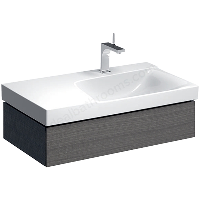 Geberit Xeno2 900mm Basin Unit 1 Drw RH Scul Grey