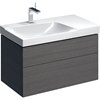 Geberit Xeno2 900mm Basin Unit 2 Drw LH Scul Grey