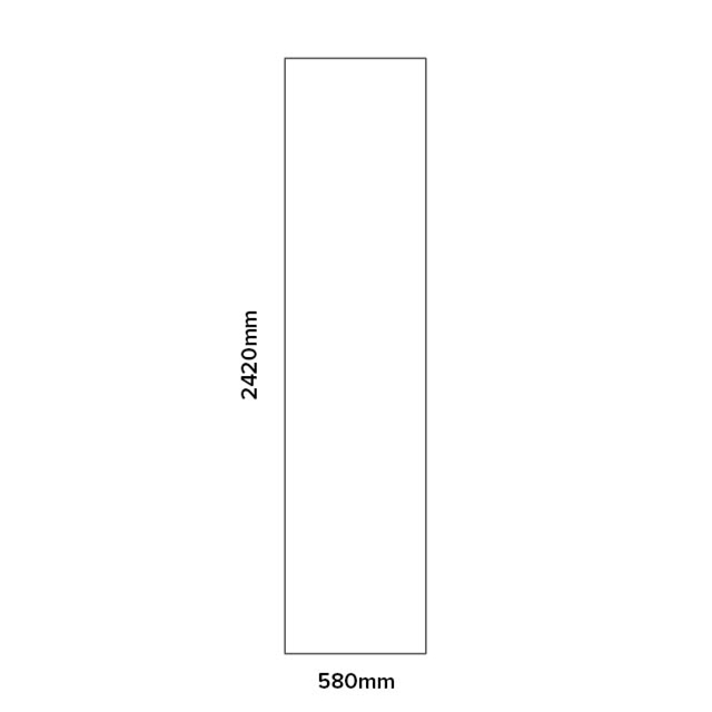 Nuance by Bushboard 2420 X 580mm Nuance Feature Wall Panel; Arctic Gloss