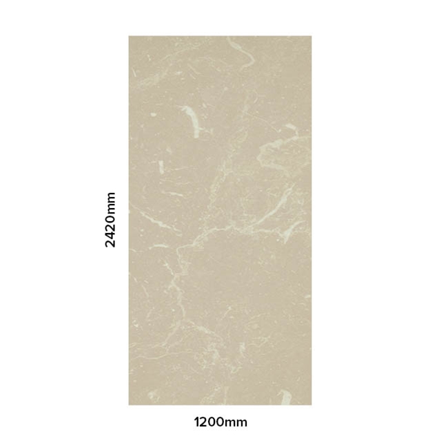 Nuance by Bushboard 2420 X 1200mm Nuance Postformed Wall Panel; Marble Sable Fini A