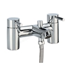 Tavistock Kinetic 2 Tap Hole Deck Mounted Bath Shower Mixer - Chrome