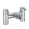 Tavistock Kinetic 2 Tap Hole Deck Mounted Bath Filler - Chrome