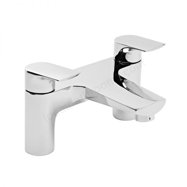 Tavistock Strike 2 Tap Hole Deck Mounted Bath Filler - Chrome