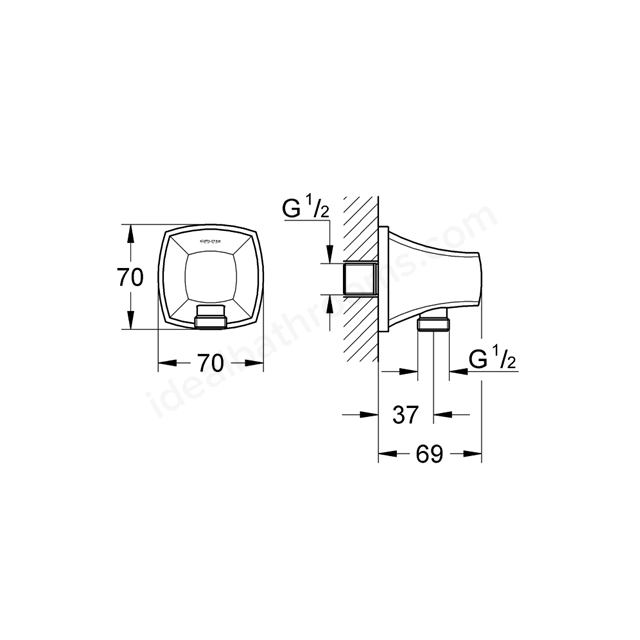 Grohe Grandera Wall Union | Ideal Bathrooms