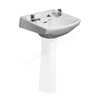 Twyford Classic 560mm Washbasin 2 Tap Holes