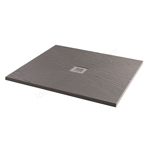 MX Trays Minerals 900mm x 900mm Ash Grey Minerals Square Shower Tray