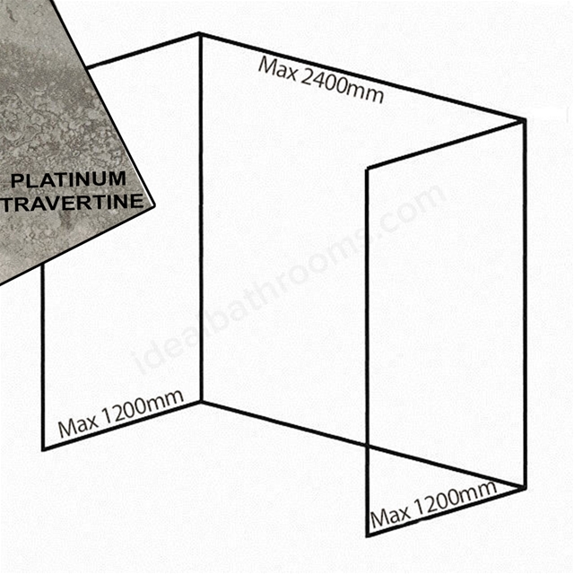 Nuance  Recess Pack F2 Platinum Travertine