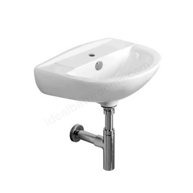 Tavistock Micra 450mm Pedestal Basin; 1 Tap Hole - White