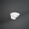 RAK Ceramics Morning Rimless Wall Hung WC Pan With Exposed Fittings - White