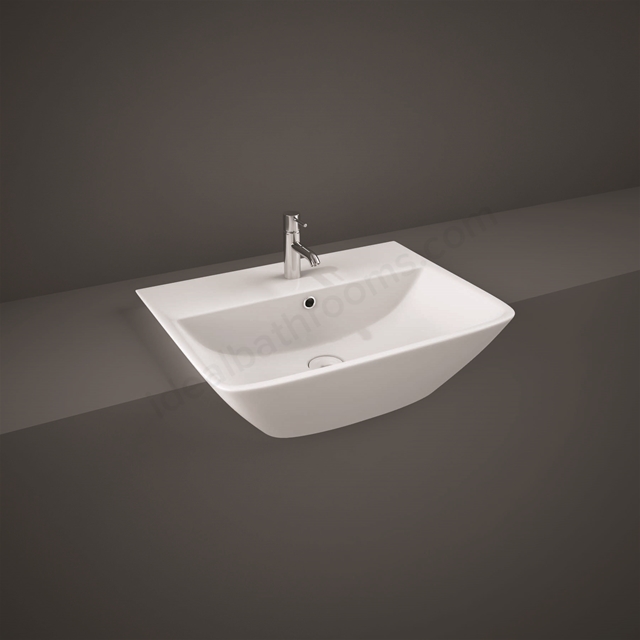 RAK Ceramics Summit 500mm Semi Recessed Basin 1 Tap Hole