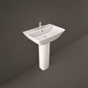 RAK Ceramics Summit 600 x 430mm Pedestal Basin 1 Tap Hole