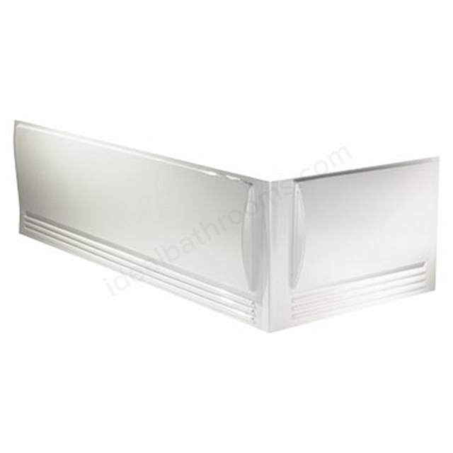 Twyford Omnifit 1700mm Wide Straight Bath Panel - White