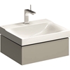 Geberit Xeno2 600mm washbasin unit 1 drawer grey