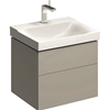 Geberit Xeno2 600mm washbasin unit 2 drawer grey