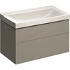 Geberit Xeno2 900mm washbasin unit 2 drawer grey